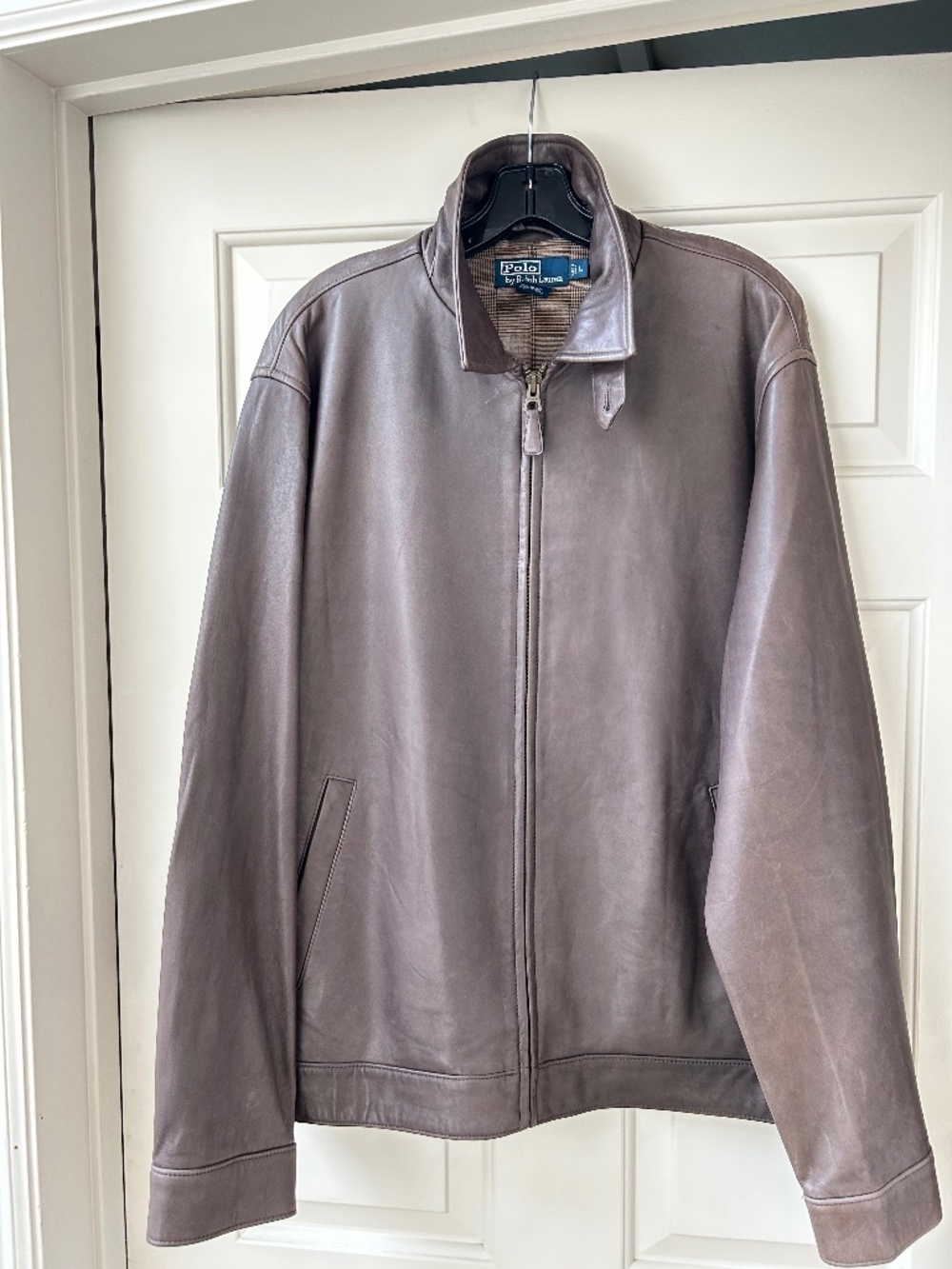 RALPH LAUREN MENS LAMB LEATHER JACKET NWOT